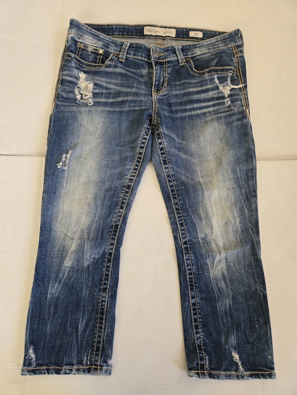 BKE Distressed Blue Women’s Jeans